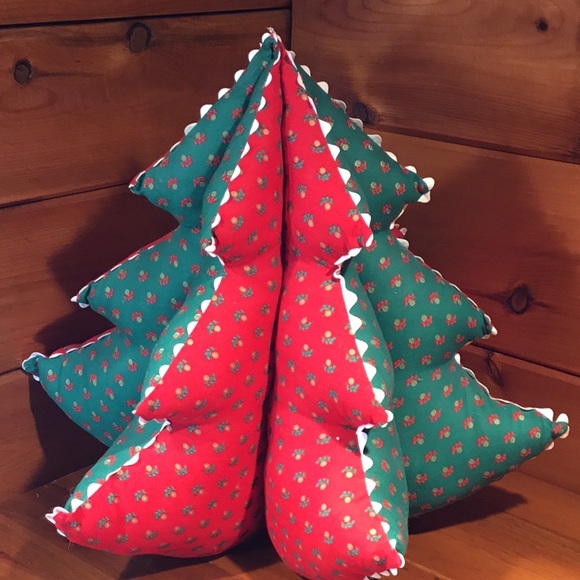 Vtg. Handcrafted Stuffed Christmas 16” Tree Decor - Picture 2 of 16